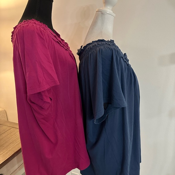 Basic Editions 2 Casual Tops - Size 2X - Picture 7 of 14